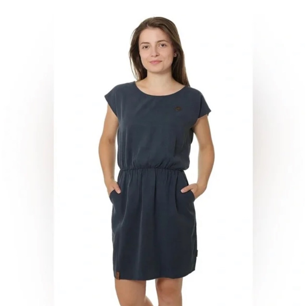 NAKETANO Lollipopoholic Lightweight Mini Shirt Dress Blue Size XS